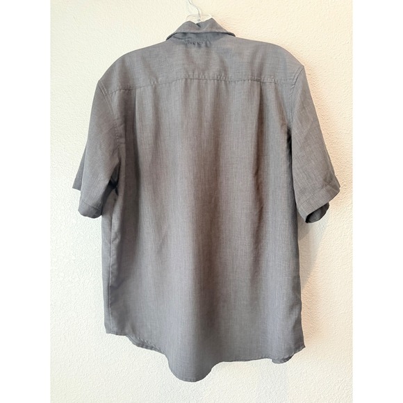 ORVIS Mens Charcoal Gray Short Sleeve Button Up Shirt Classic Fit Size Large - Picture 3 of 8